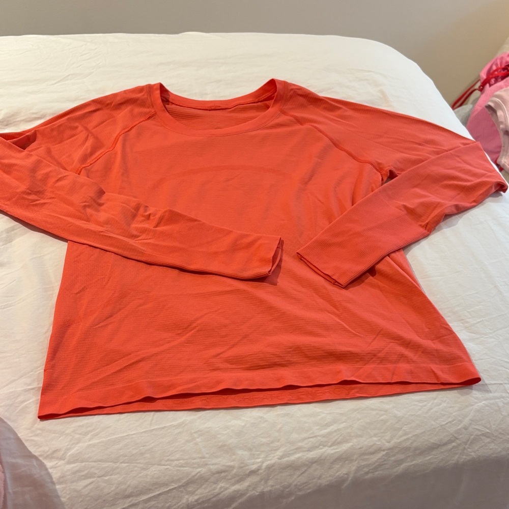Long Sleeve coral Top